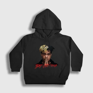 Unisex Çocuk Siyah Forever XXXTentacion Kapüşonlu Sweatshirt