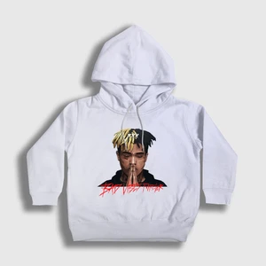 Unisex Çocuk Beyaz Forever XXXTentacion Kapüşonlu Sweatshirt