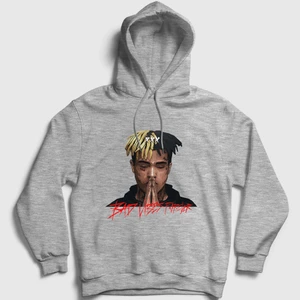 Unisex Gri Forever XXXTentacion Kapüşonlu Sweatshirt