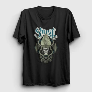 Unisex Siyah Snakes Ghost T-Shirt