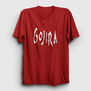 Unisex Kırmızı Logo Gojira T-Shirt