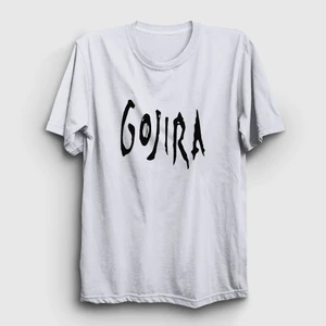 Unisex Beyaz Logo Gojira T-Shirt