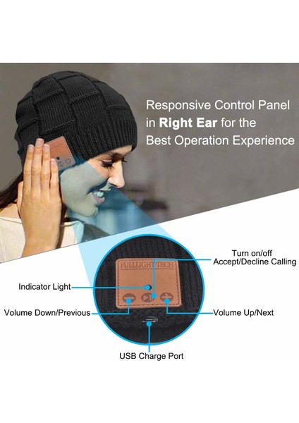 Bluetooth Kulaklıklı Bere