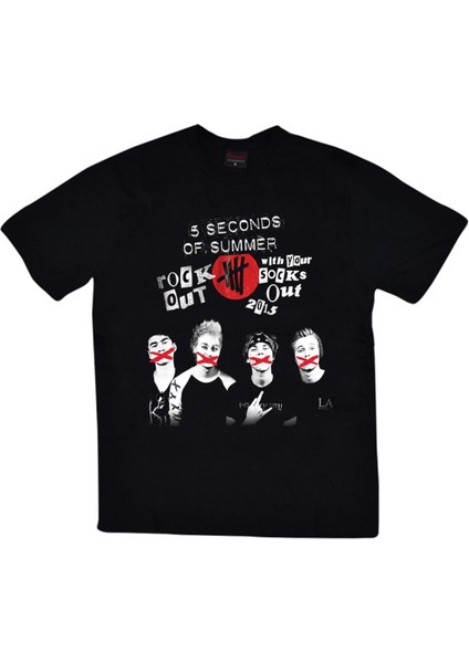 fame 5 Second To Mars Baskılı T-Shirt