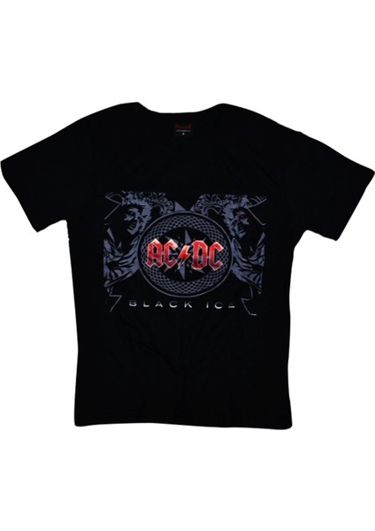 fame Ac-Dc Baskılı T-Shirt