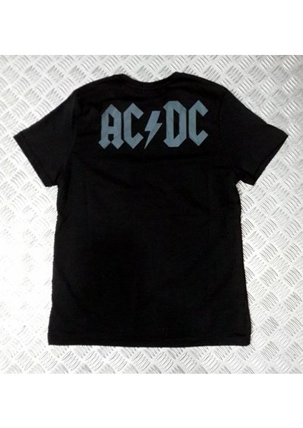 fame Ac-Dc Çift Baskılı T-Shirt