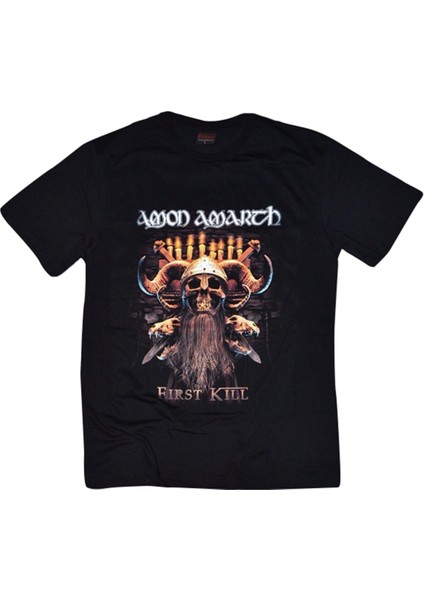 fame Amon Amarth Baskılı T-Shirt