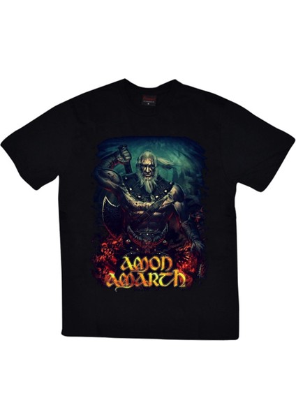 fame Amon Amarth Baskılı T-Shirt