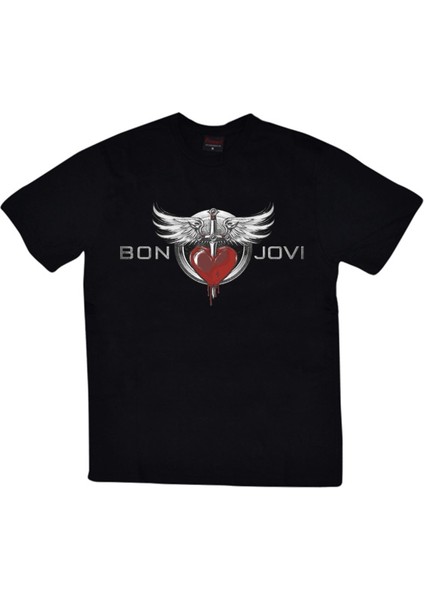fame Bon Jovi Baskılı T-Shirt