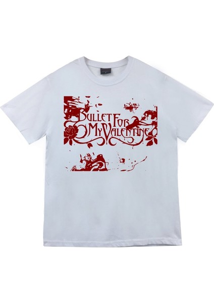 fame Bullet For My Valentine Baskılı T-Shirt