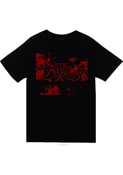 fame Bullet For My Valentine Baskılı T-Shirt