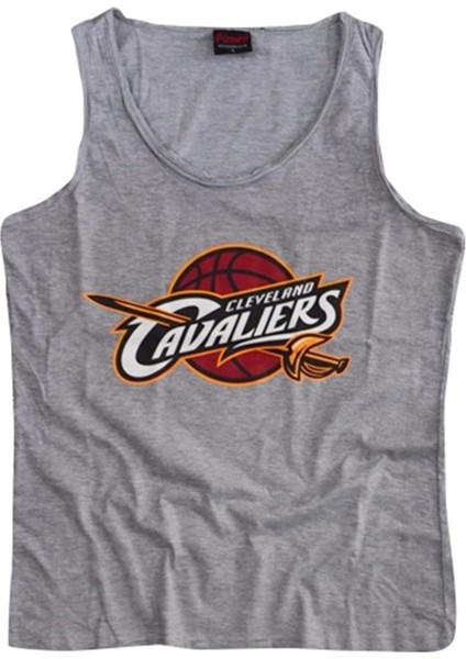 fame Cleveland Cavaliers Baskılı Sıfır Kol T-Shirt
