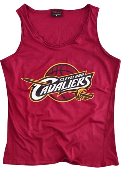 fame Cleveland Cavaliers Baskılı Sıfır Kol T-Shirt