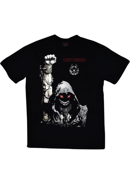 fame Disturbed Baskılı T-Shirt