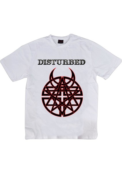 fame Disturbed Baskılı T-Shirt
