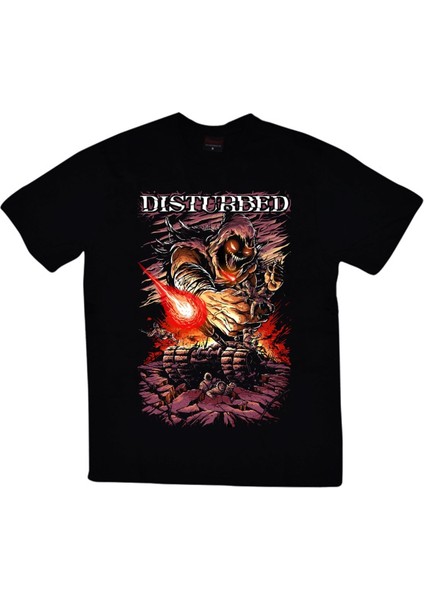 fame Disturbed Baskılı T-Shirt