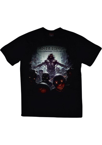fame Disturbed Baskılı T-Shirt
