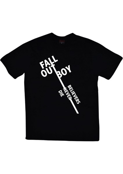 fame Fall Out Boy Baskılı T-Shirt