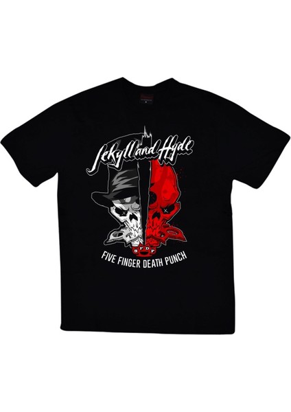 fame Five Finger Death Punch Baskılı T-Shirt