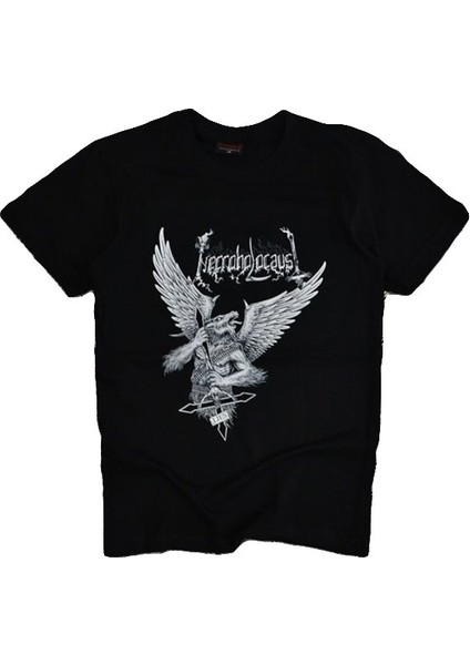 fame Holocaustıc Goat Metal Baskılı T-Shirt