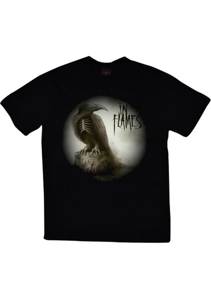 fame In Flames Baskılı T-Shirt