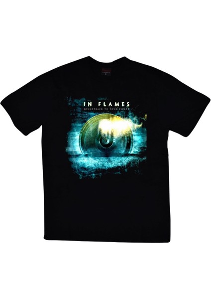 fame In Flames Baskılı T-Shirt