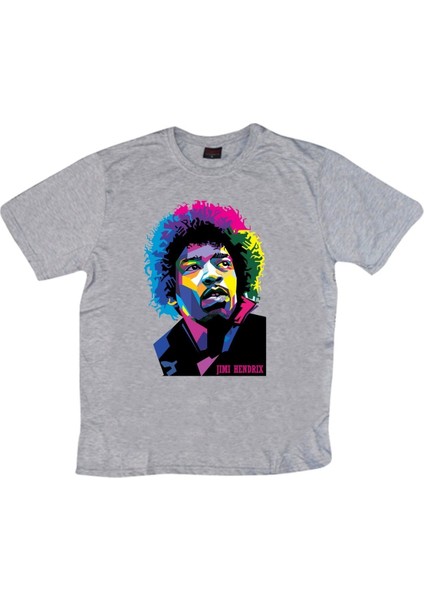 fame Jimi Hendrix Baskılı T-Shirt
