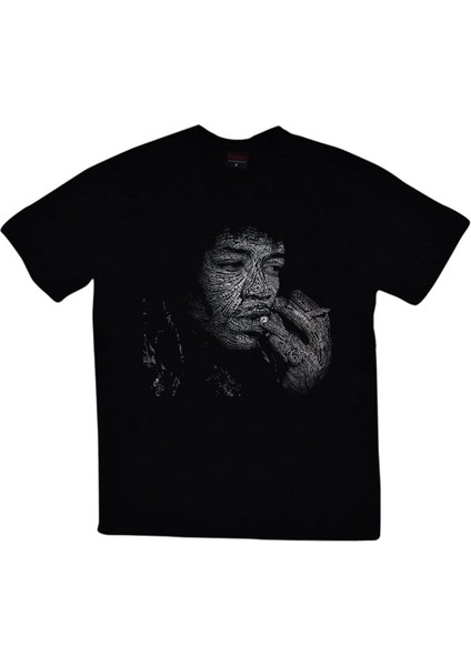 Jimi Hendrix Baskılı T-Shirt