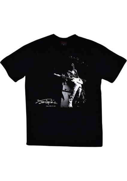 fame Jimi Hendrix Baskılı T-Shirt