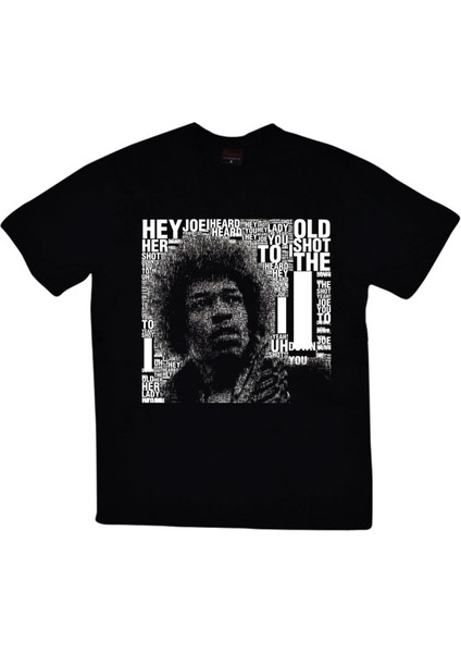 fame Jimi Hendrix Baskılı T-Shirt