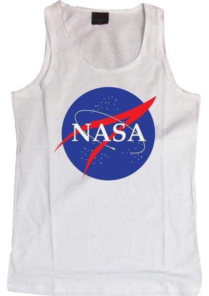 Nasa Baskılı Sıfır Kol T-Shirt