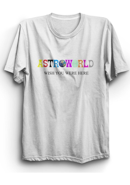 fame Travis Scott Astroworld Baskılı T-Shirt