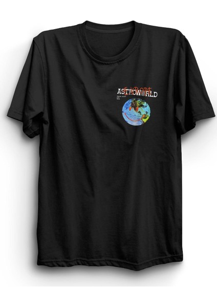 fame Travis Scott Astroworld Baskılı T-Shirt