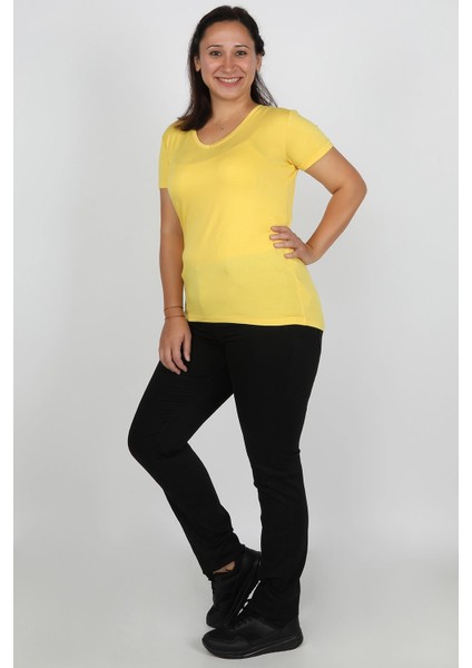 Büyük Beden Gabardin Kadın Pantolon Siyah modelleri