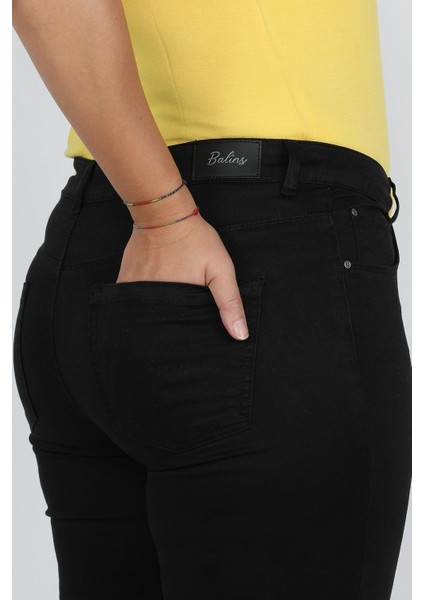 Büyük Beden Gabardin Kadın Pantolon Siyah fırsatları