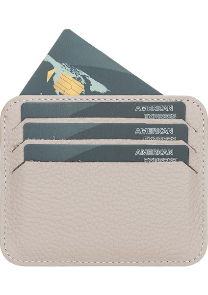 Pedro Slim Unisex Deri Kartlık Erc3 Bej