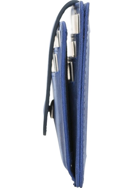 Bouletta BLW019 Slim Çok Bölmeli Unisex Deri Kartlık G21 Saks Mavi