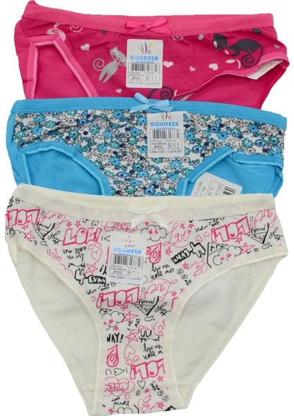 Dondeza Kız Çocuk 3'lü Slip