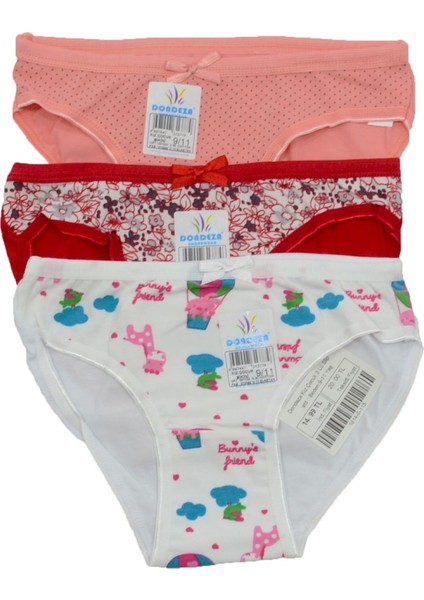 Dondeza Kız Çocuk 3'lü Slip