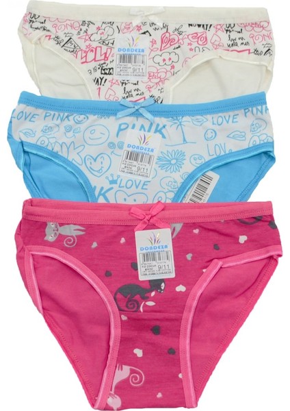 Dondeza Kız Çocuk 3'lü Slip