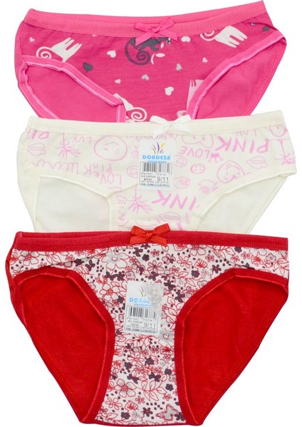 Dondeza Kız Çocuk 3'lü Slip