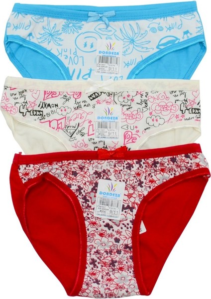 Dondeza Kız Çocuk 3'lü Slip
