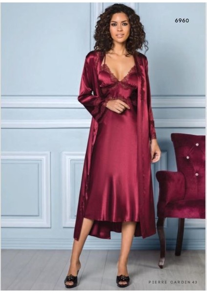 Pierre Cardin 6'lı 6960 Uzun Gecelik Sabahlık Takımı