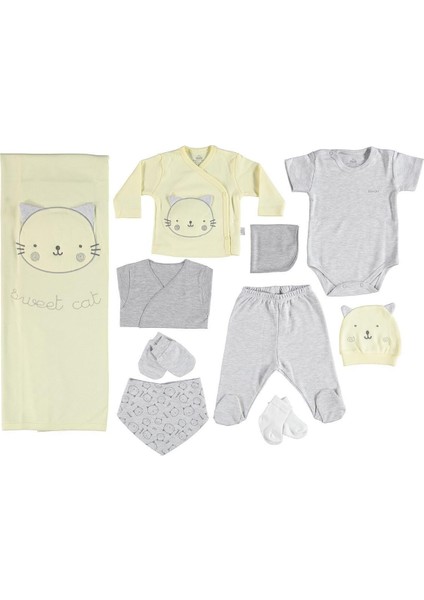 Bıbaby Sweet Cat 10'lu Set 50CM (Sarı)