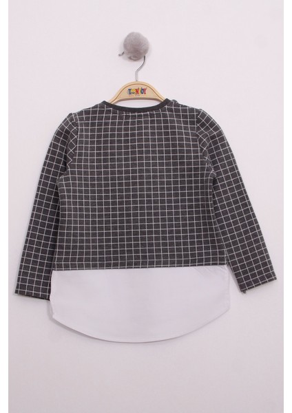 Kız Çocuk Trendy Pullu Nakış Sweatshirt