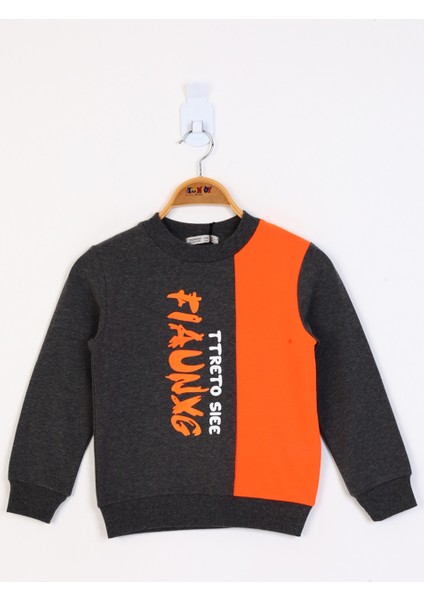 Erkek Çocuk Garnili Sweatshirt