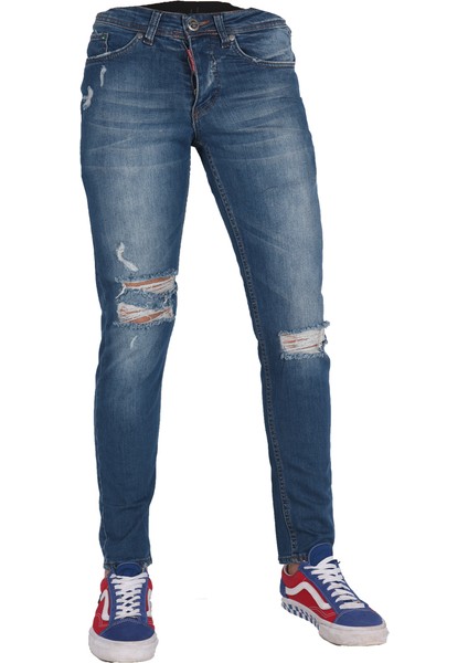 1059 Erkek Denim Lazer Işlemli
