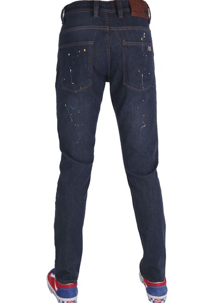 1113 Boya Damlalı Denim Pantolon modelleri