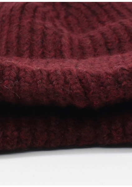 Erkek Bordo Yün Bere