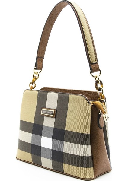 Silver Polo Kadın Omuz Çantası Bej - Taba NV937 fiyatları